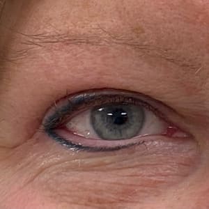 Eyeliner Tattoo result by Permanent Cosmetics & Salon by Staci in Mankato, MN