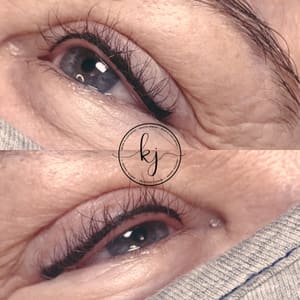 Eyeliner Tattoo result by Permanent Cosmetics Studio By Kristen Jenkins in Jacksonville, IL