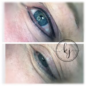 Eyeliner Tattoo result by Permanent Cosmetics Studio By Kristen Jenkins in Jacksonville, IL
