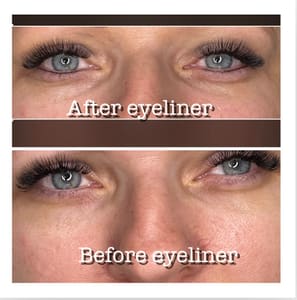 Eyeliner Tattoo result by Permanent Luxe in Rocklin, CA