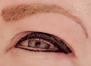 Eyeliner Tattoo result by Permanent Make-Up By Ali in Abilene, TX