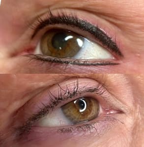 Eyeliner Tattoo result by Permanent makeup by Berni in Mokena, IL