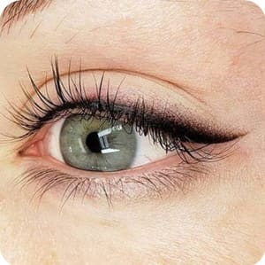 Eyeliner Tattoo result by Permanent Makeup by Cristal Hartsell at The Pretty Peony Salon in Hastings, MI