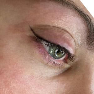 Eyeliner Tattoo result by Permanent makeup by Elena Vi in Hallandale Beach, FL