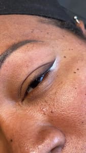 Eyeliner Tattoo result by Permanent MakeUp by face maker Iryna Piddubna in Park Ridge, IL