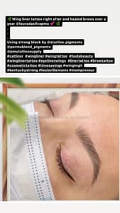 Eyeliner Tattoo result by Permanent Makeup By Hotaru in Louisville, KY