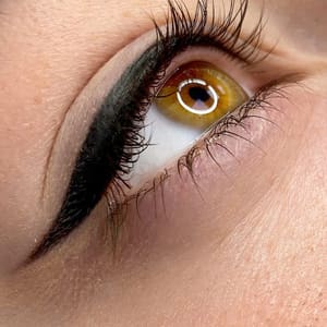 Eyeliner Tattoo result by Permanent Makeup by KATHRIN YAKHNO Professional Beauty Arts & School in Encino, CA