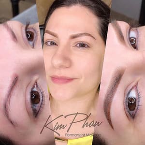 Eyeliner Tattoo result by Permanent Makeup by Kim Phan in Houston, TX