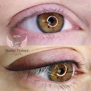 Eyeliner Tattoo result by Permanent Makeup by Kim Phan in Houston, TX