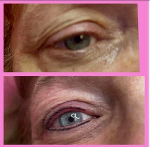 Eyeliner Tattoo result by Permanent Makeup by Lisa in Warren, OH