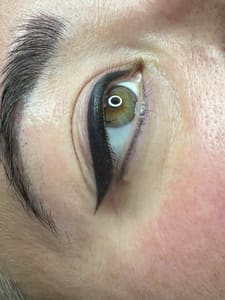Eyeliner Tattoo result by Permanent makeup by Natalia Chabrova Studio and Academy in Marietta, GA