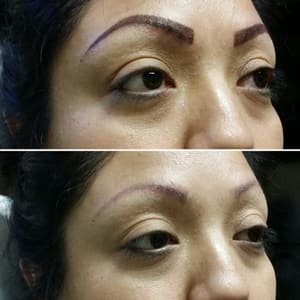 Eyeliner Tattoo result by Permanent Makeup Centecentro de maquillaje Permanente and skin care r in El Monte, CA