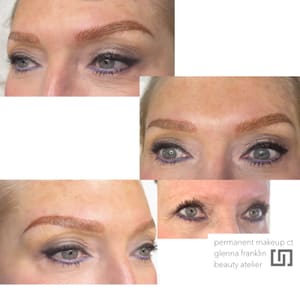 Eyeliner Tattoo result by permanent makeup ct/glenna franklin beauty atelier in Madison, CT
