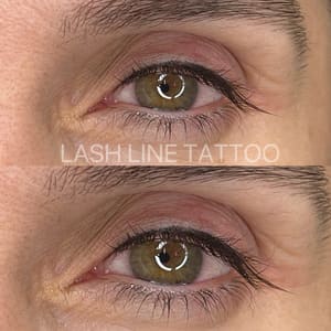 Eyeliner Tattoo result by Permanent Makeup Studio by Laura Valtere in Key West, FL