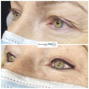 Eyeliner Tattoo result by Permanently Perfect Makeup and Microblading in Pittsburgh, PA