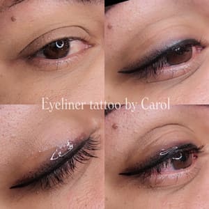 Eyeliner Tattoo result by Permanentmakeup_bycarol in Omaha, NE