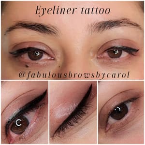 Eyeliner Tattoo result by Permanentmakeup_bycarol in Omaha, NE