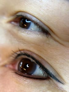 Eyeliner Tattoo result by Pink Ink Cosmetic Tattoo in Vancouver, WA