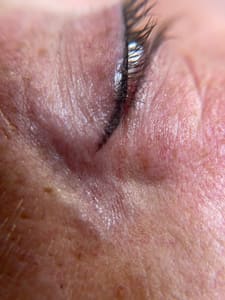 Eyeliner Tattoo result by Platinum K Aesthetics in Ellicottville, NY