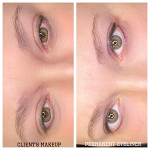 Eyeliner Tattoo result by Posh Ink Permanent Cosmetics in Canton, OH