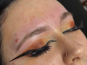 Eyeliner Tattoo result by Powder and Mist Permanent Make Up & Esthetics in Fayetteville, NC