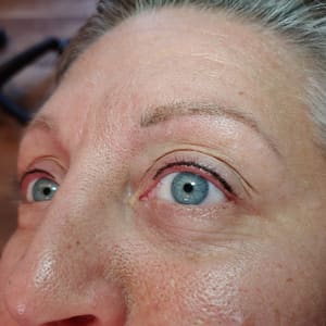 Eyeliner Tattoo result by Powder Room Tattoo llc in Granite Falls, WA