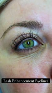 Eyeliner Tattoo result by Precision Beauty, Permanent Cosmetics in West Des Moines, IA