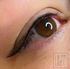 Eyeliner Tattoo result by Precision Brows Permanent Cosmetics in Modesto, CA