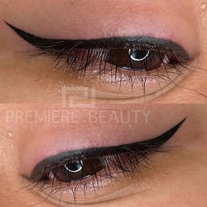 Eyeliner Tattoo result by Premiere Beauty Permanent Makeup & Spa in Pasadena, TX