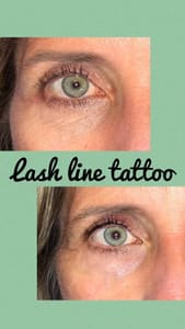 Eyeliner Tattoo result by Pretty You Tattoo in Tinton Falls, NJ