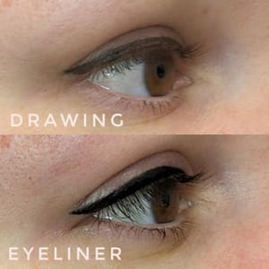 Eyeliner Tattoo result by PrettyInk Loft Permanent Cosmetics in Draper, UT
