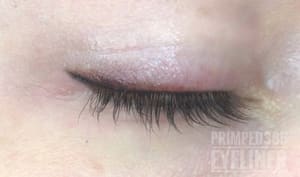 Eyeliner Tattoo result by Primped 365, Permanent Makeup and Wigs in Christiansburg, VA