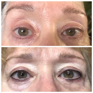 Eyeliner Tattoo result by Private Eyes Permanent Cosmetics in Spruce Pine, NC