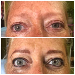 Eyeliner Tattoo result by Private Eyes Permanent Cosmetics in Spruce Pine, NC
