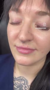 Eyeliner Tattoo result by Queens XO Studio in Frisco, TX