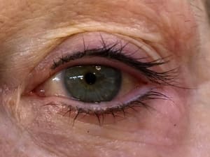 Eyeliner Tattoo result by R.a.d Hair Studio in Clearlake, CA