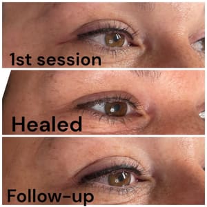 Eyeliner Tattoo result by Raise Permanent Cosmetics in Cottleville, MO