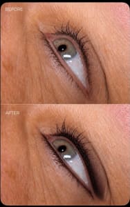 Eyeliner Tattoo result by Ravish Brows in Tampa, FL