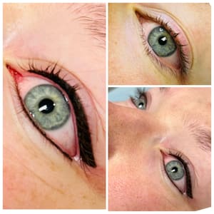 Eyeliner Tattoo result by Razed Brow Permanent Makeup & Microblading in Sharpsburg, GA