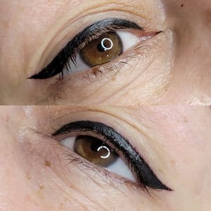 Eyeliner Tattoo result by RBL Aesthetics LLC in Visalia, CA