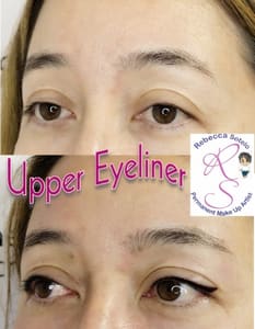Eyeliner Tattoo result by Rebecca Sotelo Permanent Makeup in Redondo Beach, CA