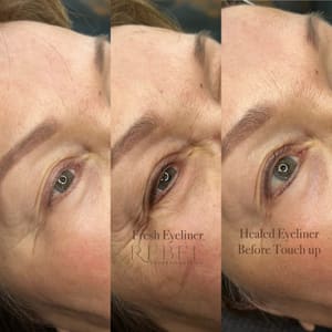 Eyeliner Tattoo result by Rebel Cosmetics Studio in Killeen, TX