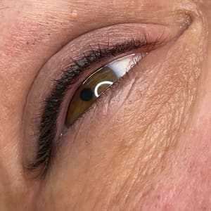 Eyeliner Tattoo result by Refined Beauty Permanent Makeup Artistry in Leonardtown, MD