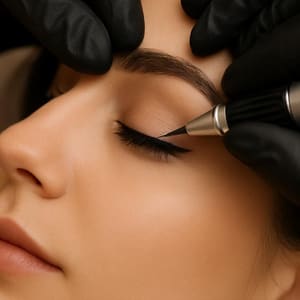 Eyeliner Tattoo result by Rie Nichols LMT LLC in Sandy, UT