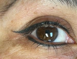 Eyeliner Tattoo result by Robin Hays Permanent Makeup in Atlanta, GA
