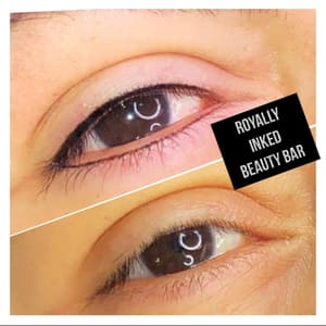 Eyeliner Tattoo result by Royally Inked Beauty Bar in Kingsville, MD