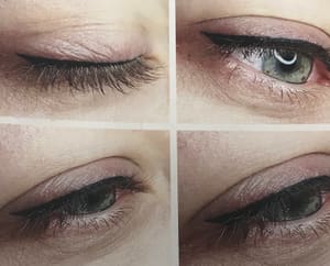 Eyeliner Tattoo result by Rusbina Beauty Salon & Spa in Wellington, FL