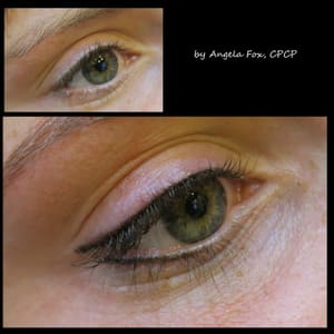 Eyeliner Tattoo result by RX Beauty Inks Permanent Makeup and Academy in Houston, TX