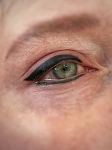 Eyeliner Tattoo result by Säga Beauty Collective in St Peter, MN