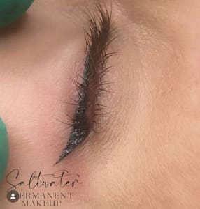 Eyeliner Tattoo result by Saltwater Permanent Makeup in Aliso Viejo, CA